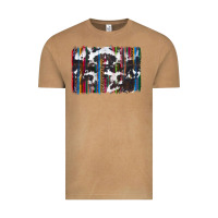 Vintage Camel cowhide, leopard serape backgraund Vintage Tee - JahusDesignShop