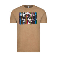 Vintage Coffee cowhide, leopard serape backgraund Vintage Tee - JahusDesignShop