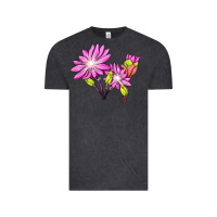 Vintage Black Bitterroot Flower Illustrations Vintage Tee - LillyAllenDesigns
