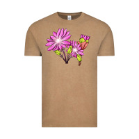 Vintage Coffee Bitterroot Flower Illustrations Vintage Tee - LillyAllenDesigns