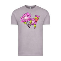 Bitterroot Flower Illustrations Vintage Tee | Teevron
