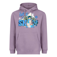 Lavender let it snow christmas Heavyweight Hoodie - FaDigitalArtStudio