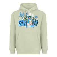 Matcha let it snow christmas Heavyweight Hoodie - FaDigitalArtStudio