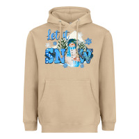 Mushroom let it snow christmas Heavyweight Hoodie - FaDigitalArtStudio