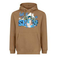 Toasted Coconut let it snow christmas Heavyweight Hoodie - FaDigitalArtStudio