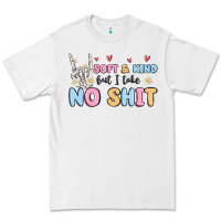 White soft and kind but i take no shit Premium Tee - MaliasSmallBusiness