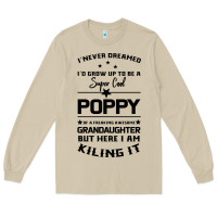 Mushroom Super Cool Poppy Of A Freaking Awesome Granddaugh Long Sleeve Tee - Bettercallsaul