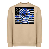 Mushroom police flag patriotic skull Heavyweight Sweatshirt - TumblerDesignByShophia