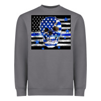 Storm police flag patriotic skull Heavyweight Sweatshirt - TumblerDesignByShophia