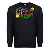 Black mardi gras love crawfish Premium Sweatshirt - FaDigitalArtStudio