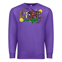 Purple mardi gras love crawfish Premium Sweatshirt - FaDigitalArtStudio