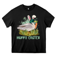 Black hoppy easter duck hunting Heavy Core Tee - MaliasSmallBusiness