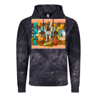 Cloud Black fall with baby goat Vintage Hoodie - LillyAllenDesigns