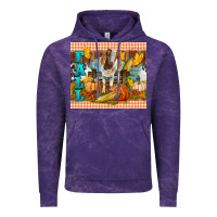 Cloud Purple fall with baby goat Vintage Hoodie - LillyAllenDesigns