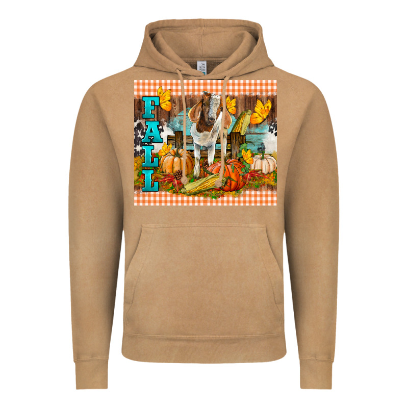 Fall With Baby Goat Vintage Hoodie by LillyAllenDesigns | Teevron
