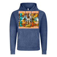 Vintage Denim fall with baby goat Vintage Hoodie - LillyAllenDesigns