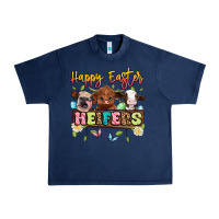 Navy happy easter heifers Urban Heavy Tee - Artiststas