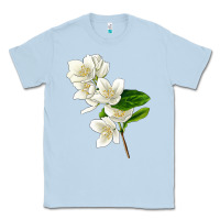 Dusty Blue Mock Oranges Classic Tee - LillyAllenDesigns
