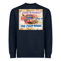 Navy read book Heavyweight Sweatshirt - TumblerDesignByShophia
