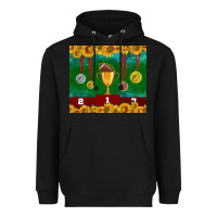 Black american football trophy cup and medal tumbler Heavyweight Hoodie - BundleAndBundleShop