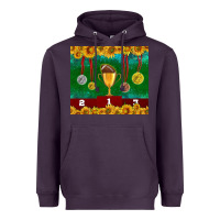 Plum american football trophy cup and medal tumbler Heavyweight Hoodie - BundleAndBundleShop
