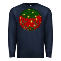 Navy christmas Premium Sweatshirt - BundleAndBundleShop