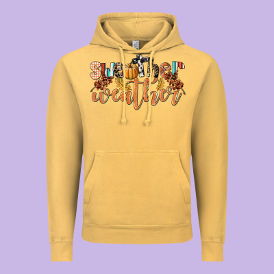 Sweather Weather Vintage Hoodie Designed By Lillyallendesigns