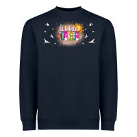 Navy summer vibes with birds Heavyweight Sweatshirt - TumblerDesignByShophia