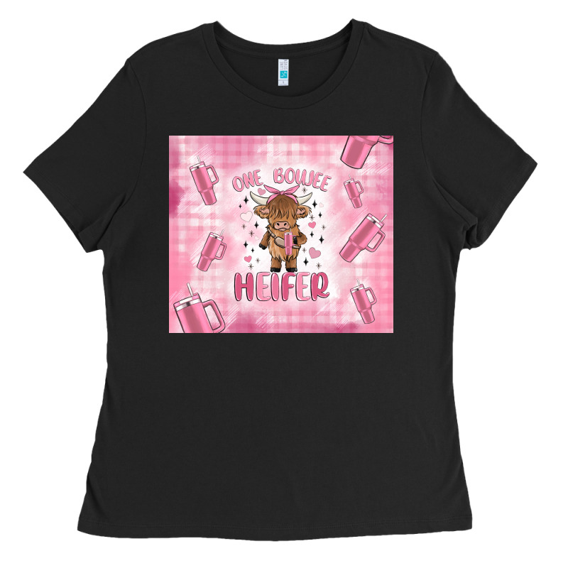 One Boujee Heifer Ladies Tee by MaliasSmallBusiness | Teevron