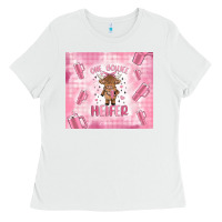White one boujee heifer Ladies Tee - MaliasSmallBusiness