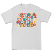 Dove Grey stay trippy little hippie Premium Tee - MaliasSmallBusiness