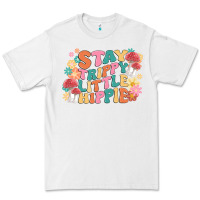 White stay trippy little hippie Premium Tee - MaliasSmallBusiness