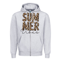 Summer Vibes Leopard Zipper Hoodie | Teevron
