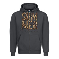 Smoke summer vibes leopard Zipper Hoodie - CowCowDesign