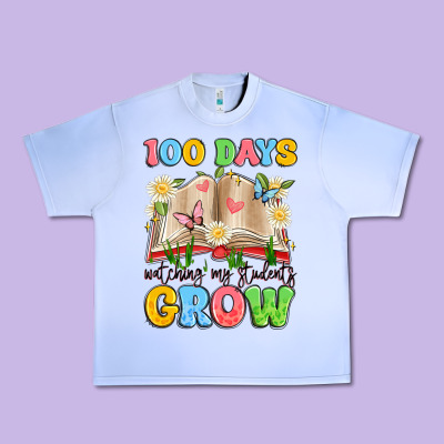 100 Days Watching My Students Grow Urban Heavy Tee Designed By Artiststas