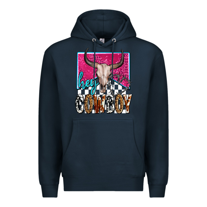 Western Hey Cowboy Premium Hoodie by OliviaCreatesArt | Teevron