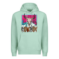 Seafoam western hey cowboy Premium Hoodie - OliviaCreatesArt