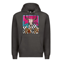 Smoke western hey cowboy Premium Hoodie - OliviaCreatesArt