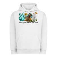 Pigment Lunar Rock Peace Love Merino Wool Sheep Urban Hoodie - LillyAllenDesigns