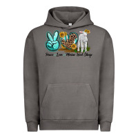 Pigment Tornado Peace Love Merino Wool Sheep Urban Hoodie - LillyAllenDesigns