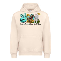 Peace Love Merino Wool Sheep Urban Hoodie | Teevron
