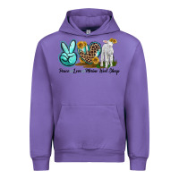 Tulip Peace Love Merino Wool Sheep Urban Hoodie - LillyAllenDesigns
