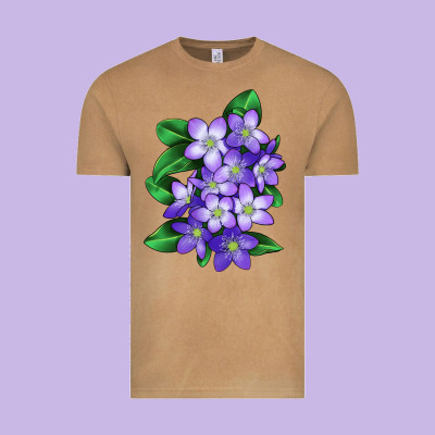 Mayflower Plant Illustrations Vintage Tee Designed By Lillyallendesigns