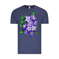 Vintage Denim Mayflower Plant Illustrations Vintage Tee - LillyAllenDesigns