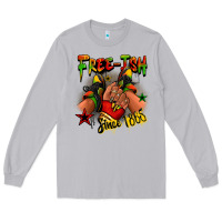 Moon Dust Free-ish since 1865 Juneteenth black girl sneakers Long Sleeve Tee - RanaPortraitStore