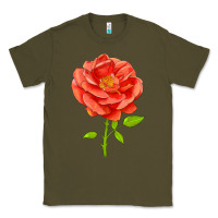 Army Green All A Twitter Rose Classic Tee - LillyAllenDesigns