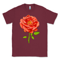 Burgundy All A Twitter Rose Classic Tee - LillyAllenDesigns