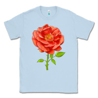 Dusty Blue All A Twitter Rose Classic Tee - LillyAllenDesigns