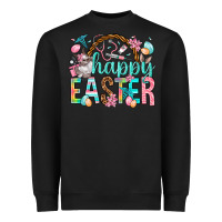 Black Happy Easter Nurse Easter Day Heavyweight Sweatshirt - HowdyJamesFarm