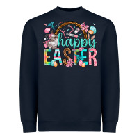 Navy Happy Easter Nurse Easter Day Heavyweight Sweatshirt - HowdyJamesFarm